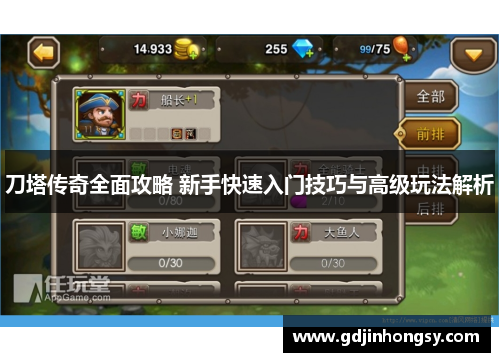 刀塔传奇全面攻略 新手快速入门技巧与高级玩法解析